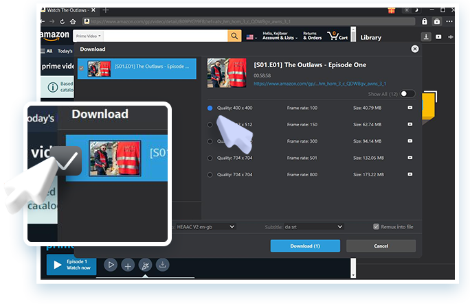 Amazon Downloader Passo 3
