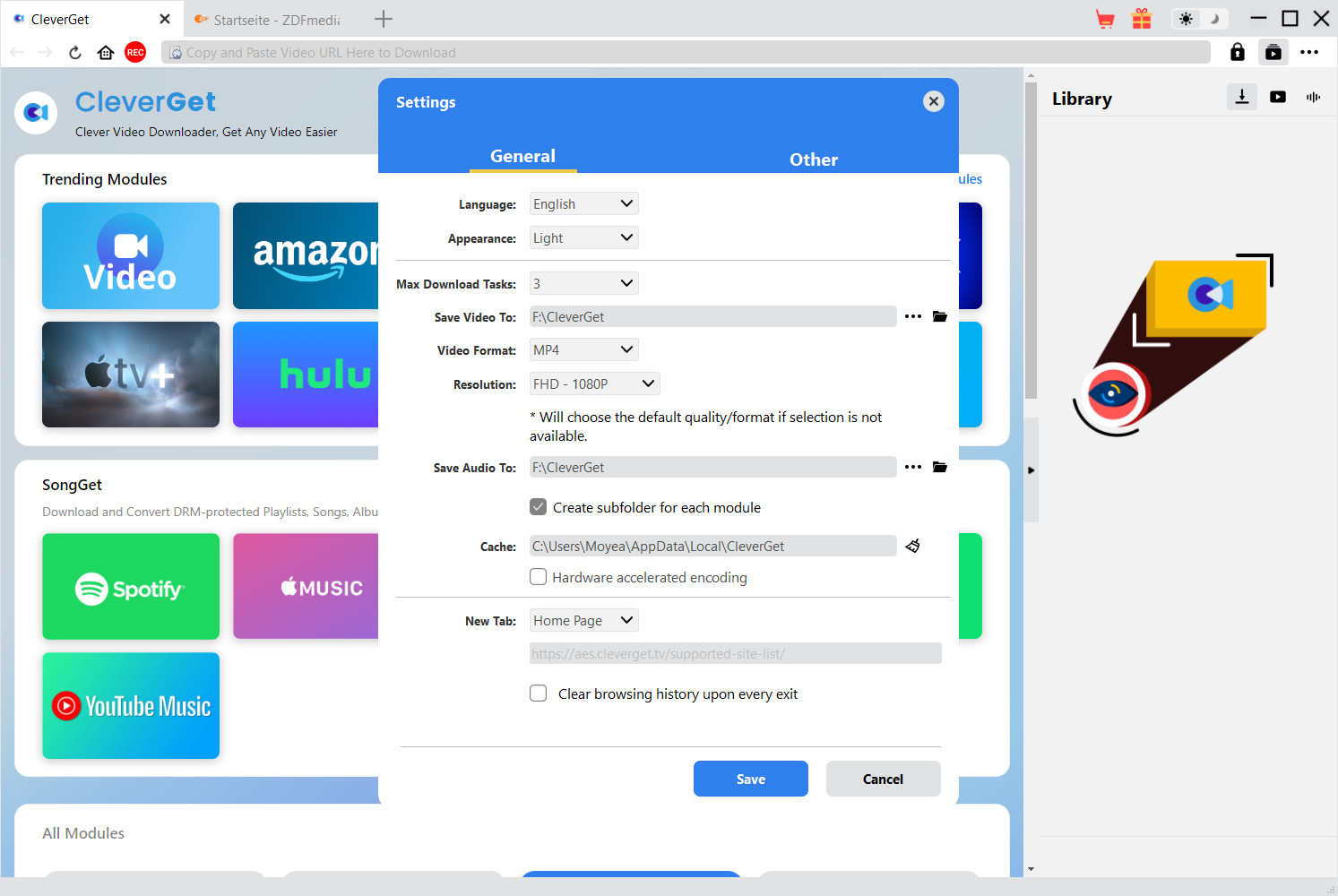 ARD Downloader Schritt 1