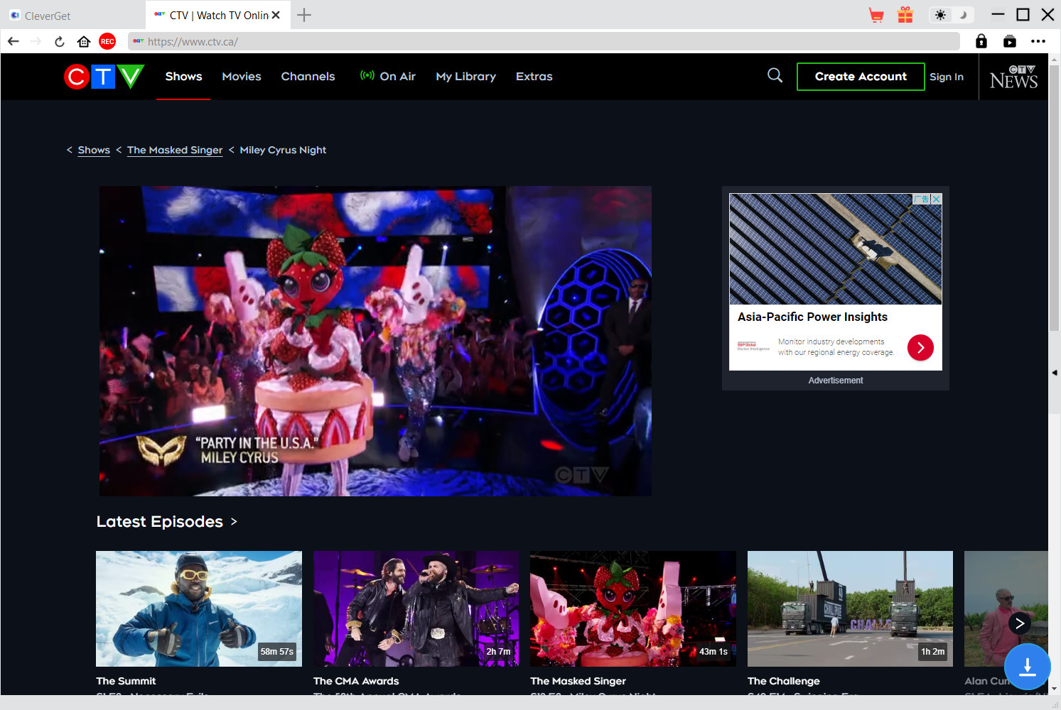 CTV Downloader Schritt 2