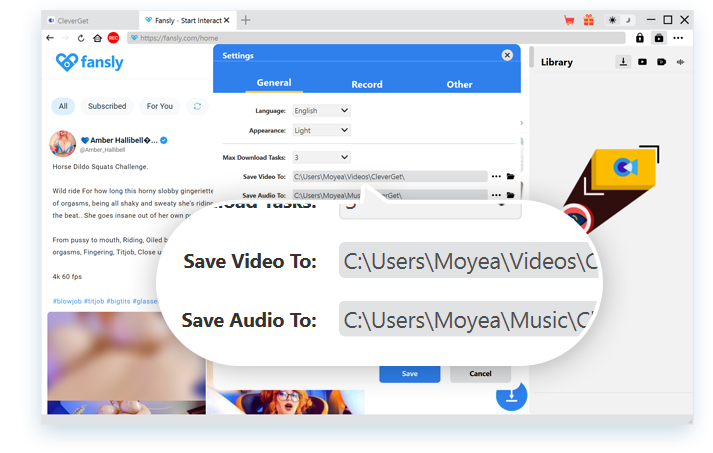 Fansly Downloader Schritt 1