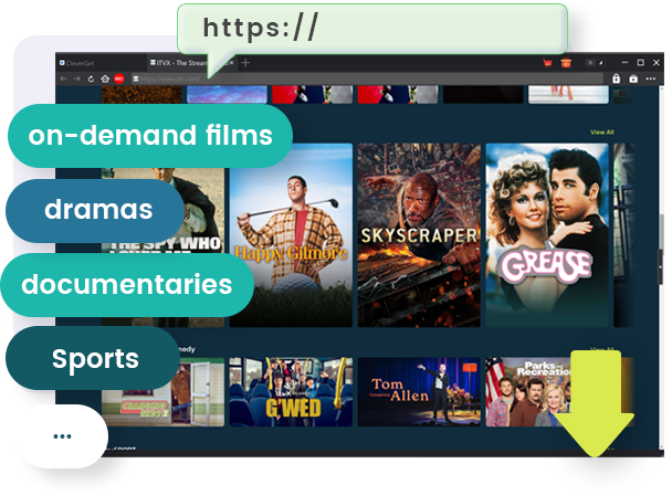 Funktionen des ITVX Downloaders