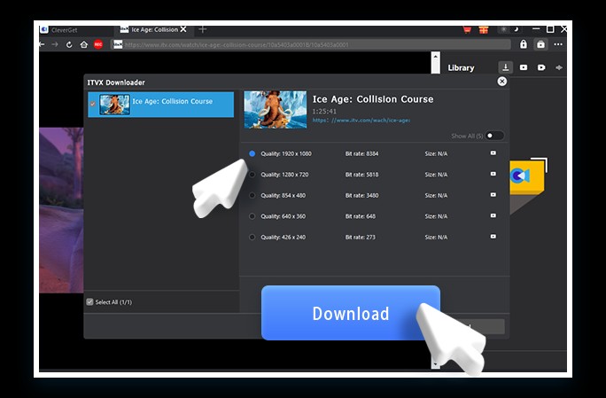 ITVX Downloader Schritt 4