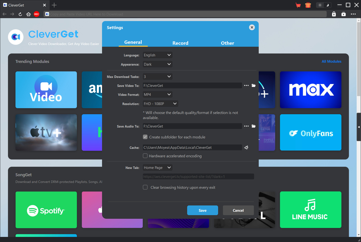 M3U8 Downloader Schritt 1