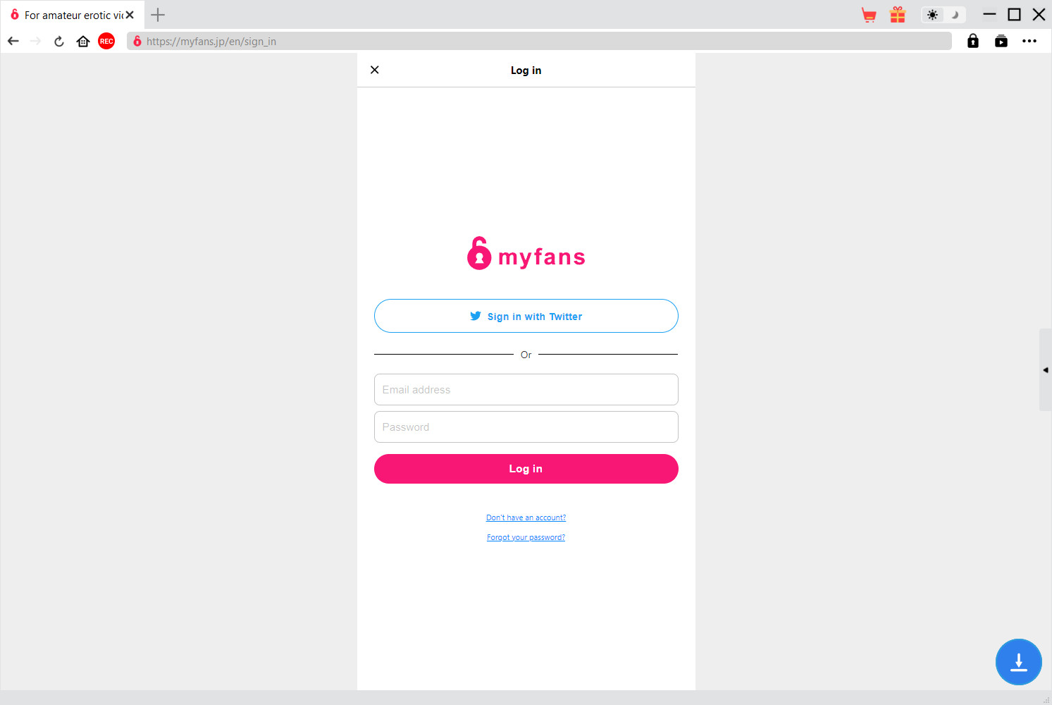 MyFans Downloader Schritt 1