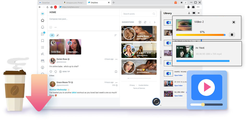 Funktionen des OnlyFans Downloaders