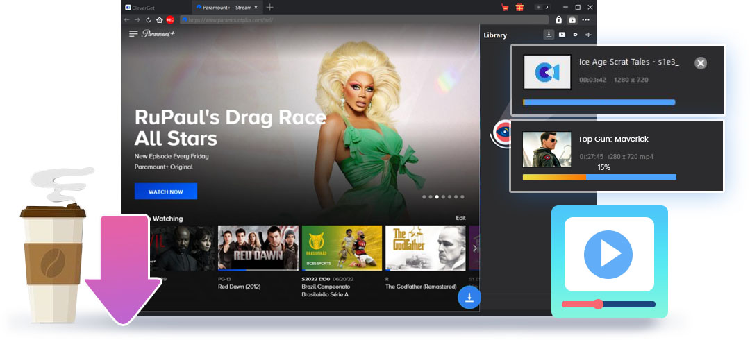 Paramount+ Downloader-Funktionen