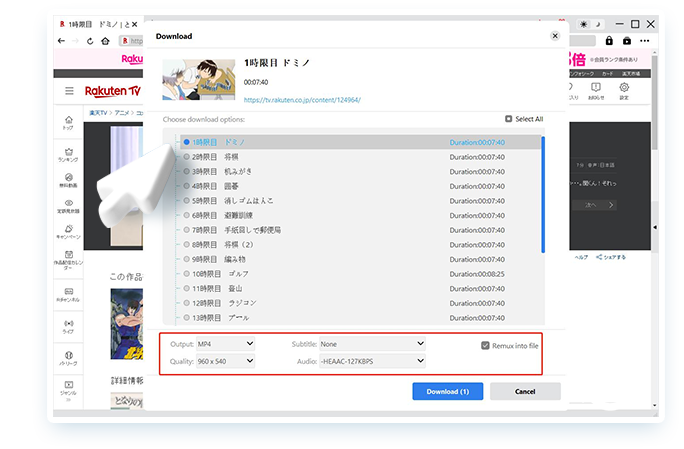 Rakuten TV Downloader Schritt 3