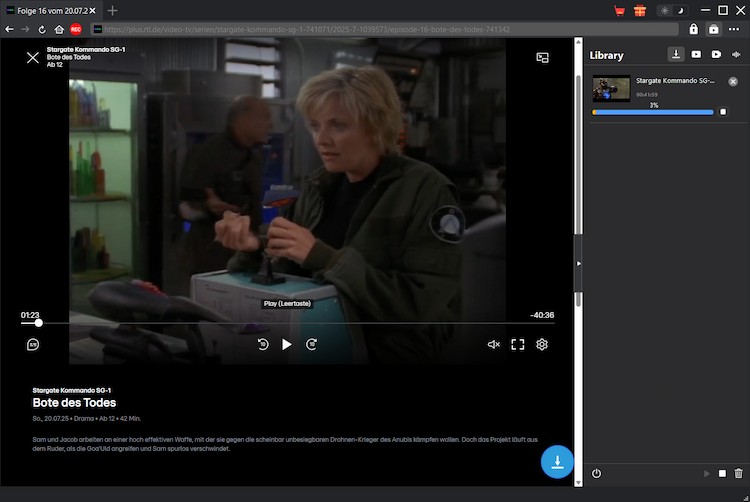 RTL Plus Downloader Schritt 4
