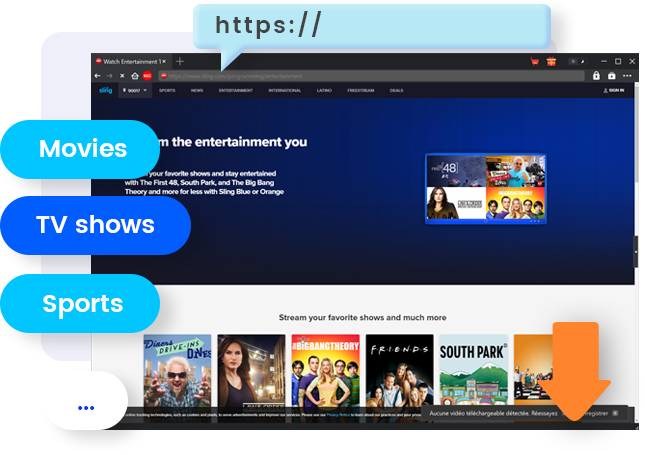 Funktionen des Sling Downloader