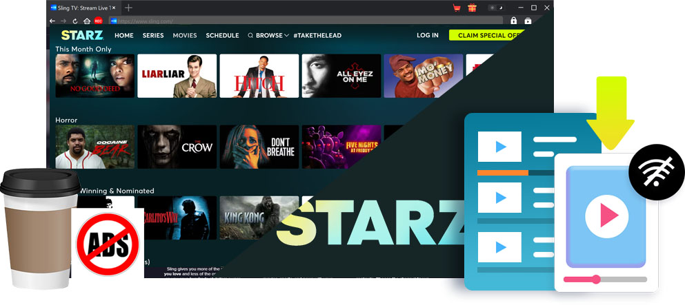 STARZ Downloader-Funktionen
