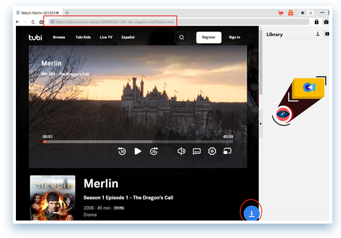 Tubi Downloader Schritt 2