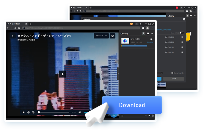 U-NEXT Downloader Schritt 4