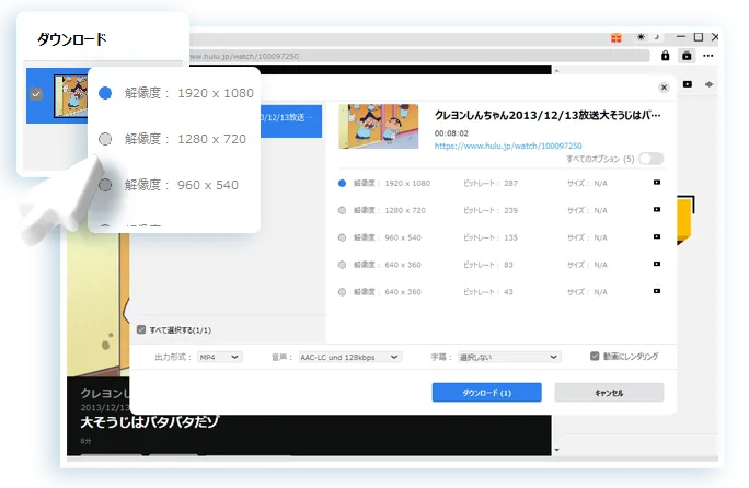 Hulu Downloader Step3