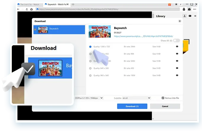 Paramount Plus Downloader Step3