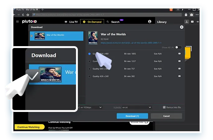 Pluto Downloader Step3