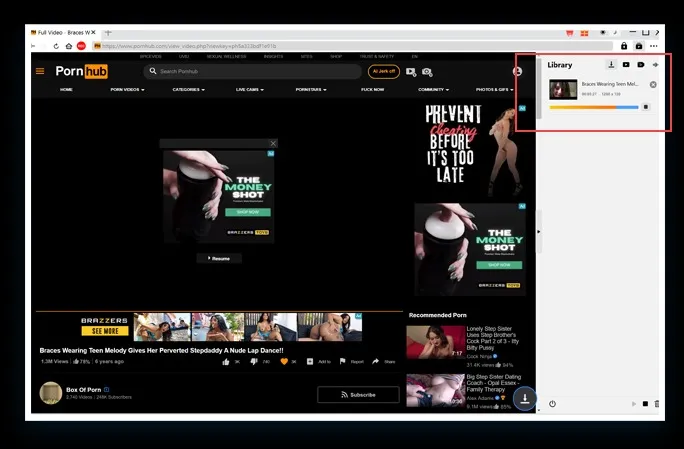 Pornhub Downloader Step4