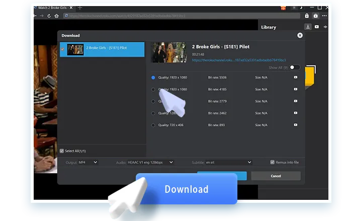 Rakuten TV Downloader Step4
