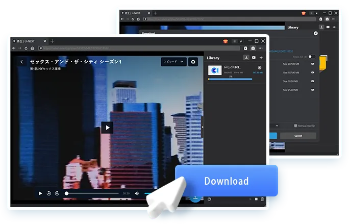 U-NEXT Downloader Step4